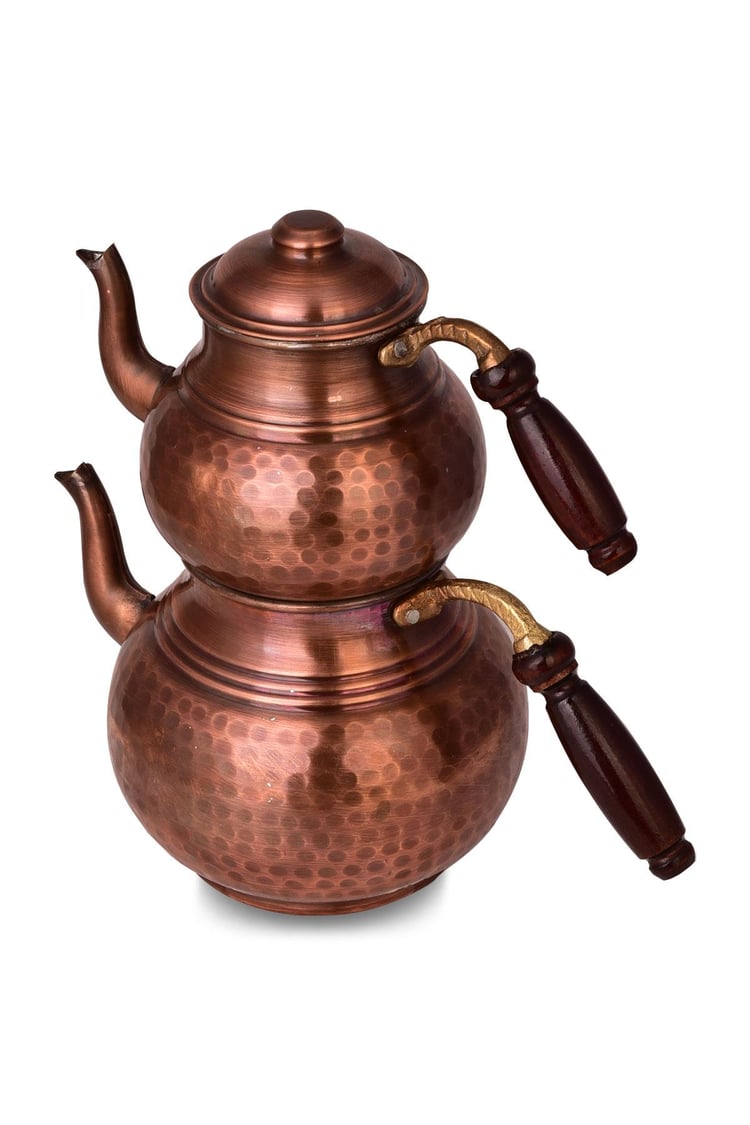 Cobper Premium Collection Teatime Bakır Çaydanlık Küçük Oksit