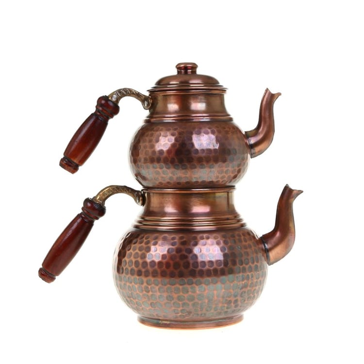 Cobper Premium Collection Teatime Bakır Çaydanlık Küçük Oksit