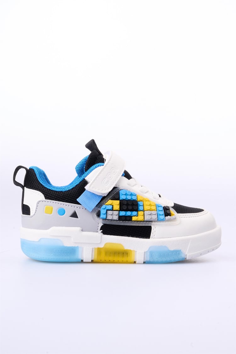 Cool Legos Siyah-Beyaz Patik Erkek Çocuk Ayakkabı