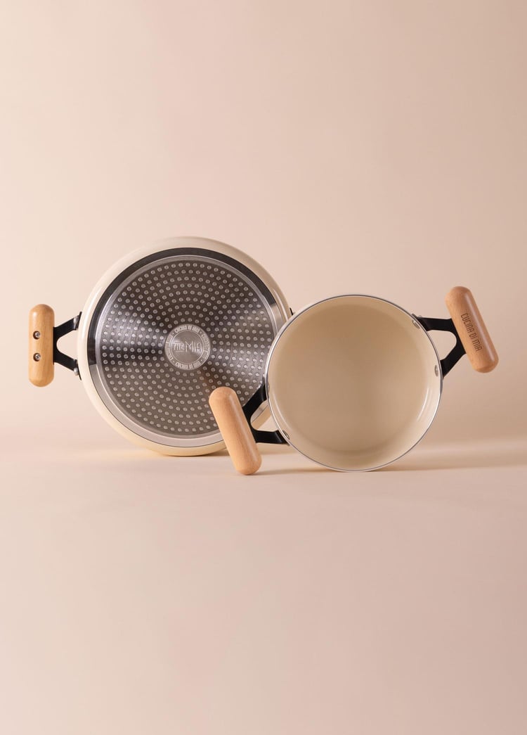 Cucina Di Mia İndüksiyon Tabanlı Seramik Sahan Seti 4 Parça