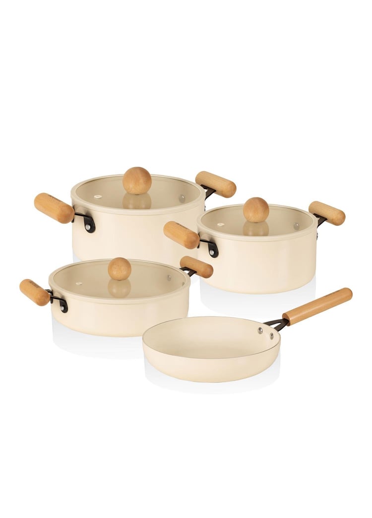 Cucina Di Mia İndüksiyon Tabanlı Seramik Tencere Tava Seti 7 Parça