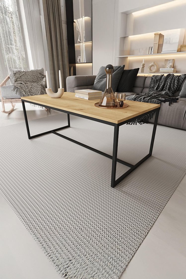 Deconode Alpine Orta Sehpa Siyah-Çam DN1100SÇ