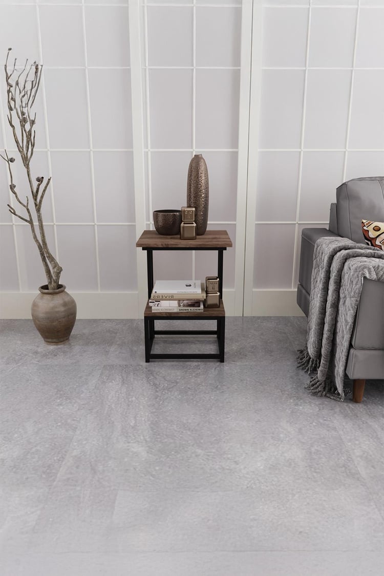 Deconode Authentic 2 Katlı Yan Sehpa Siyah-Kahverengi DN1040SK
