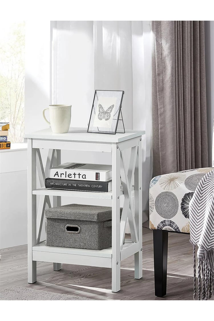 Deconode Classy Yan Sehpa Beyaz DN1048B