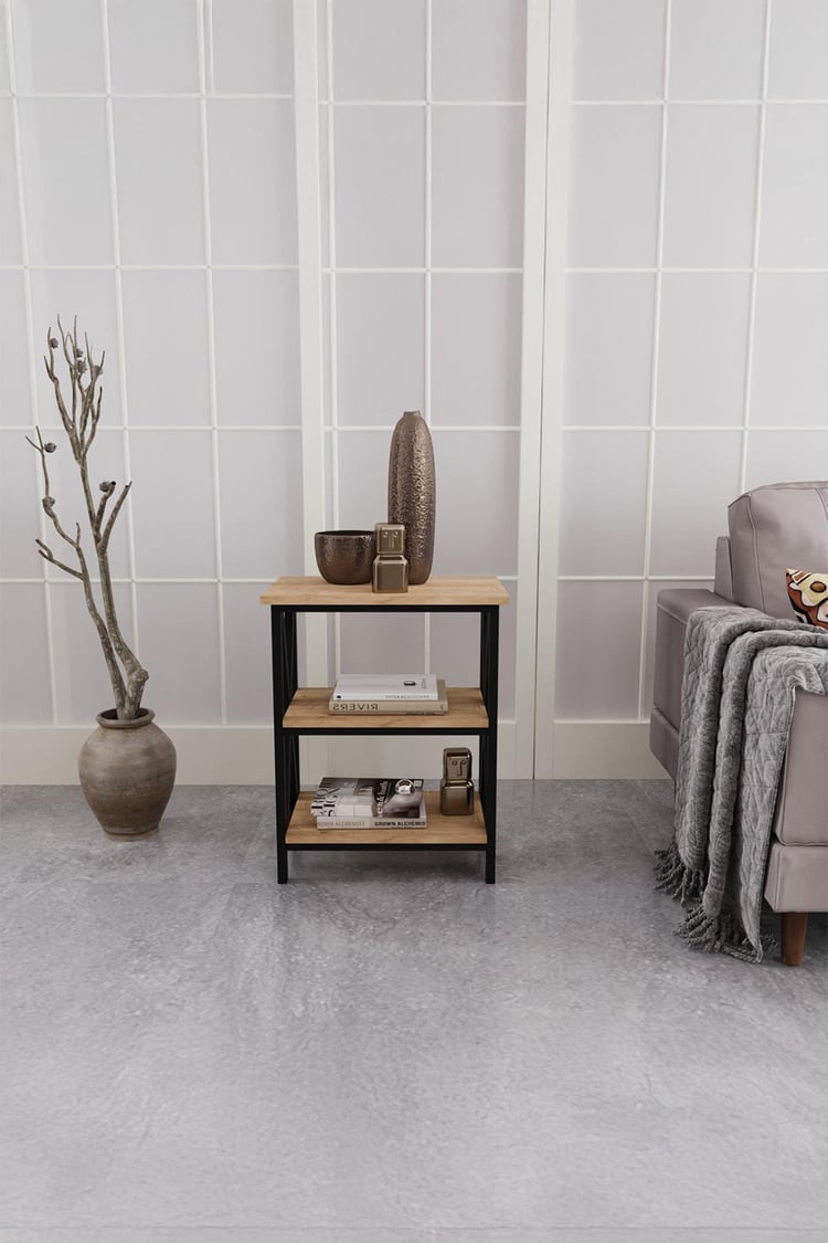 Deconode Classy Yan Sehpa Siyah-Çam DN1048SÇ