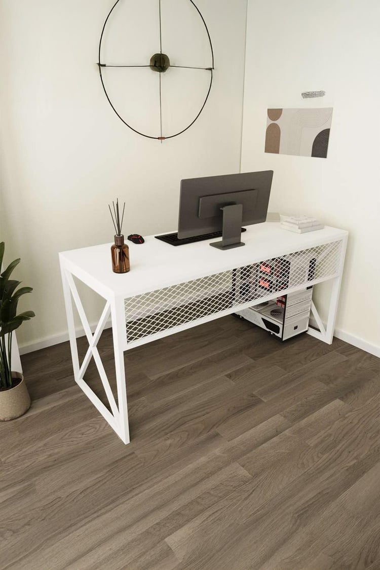 Deconode Exclusive Ofis Masası Beyaz- Beyaz DN1125BB