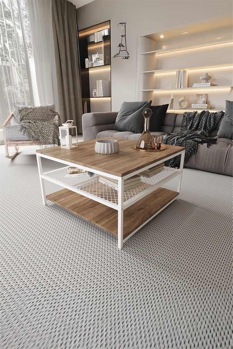 Deconode Mirage Orta Sehpa  Beyaz-Kahverengi DN1045BK