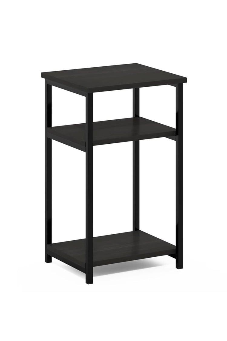 Deconode Nish 3 Raflı Yan Sehpa Siyah-Antrasit DN1046SA