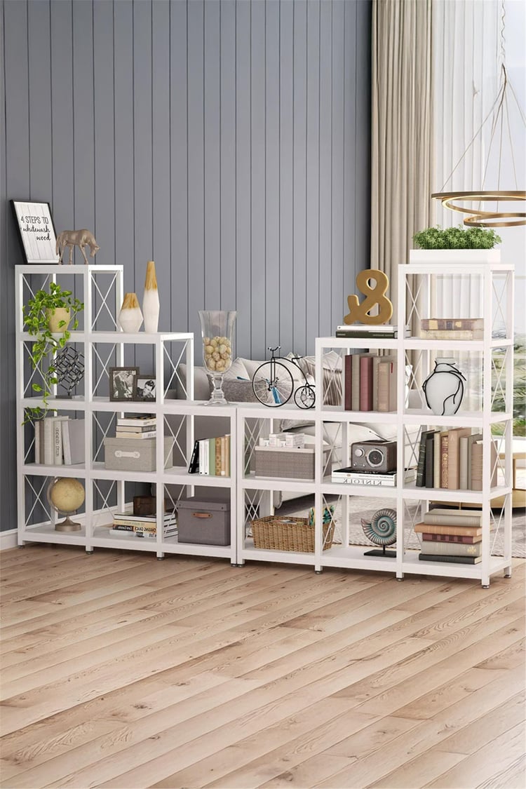 Deconode Verona Merdiven Kitaplık Beyaz- Beyaz DN1146BB