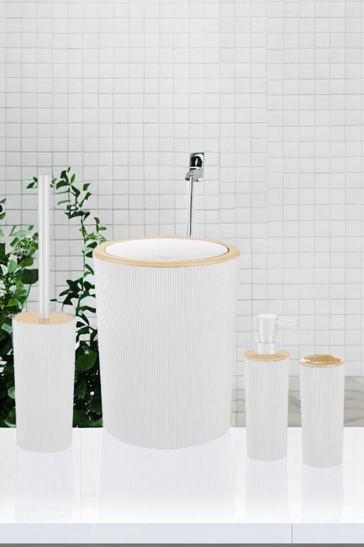 DECOREV BANYO SETİ DC-6343 VEST 5Prç BEYAZ Xx6