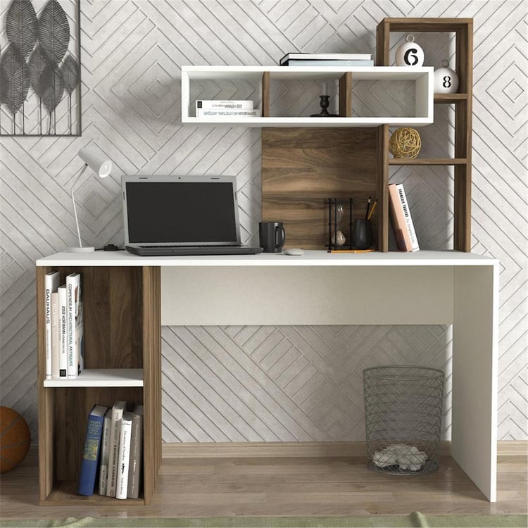 Dekorister Coral Çalışma Masası BeyazCeviz