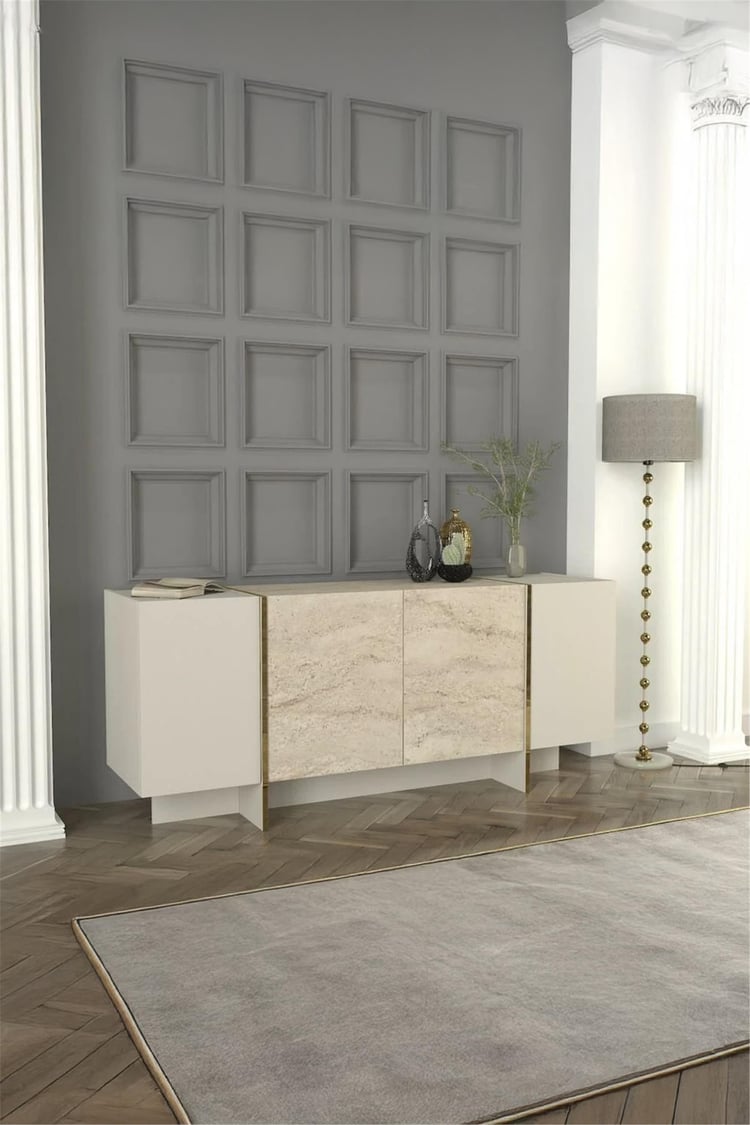 Dekorister Exclusive Veyron Konsol Kumtaşı-Traverten