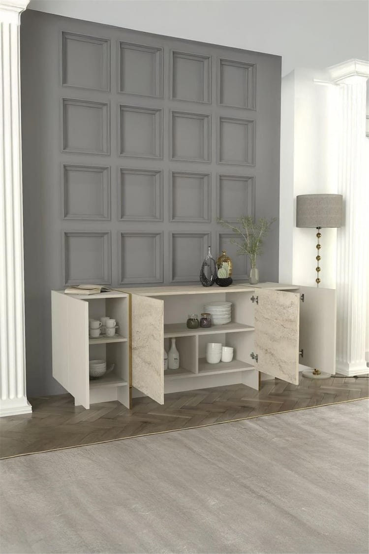 Dekorister Exclusive Veyron Konsol Kumtaşı-Traverten