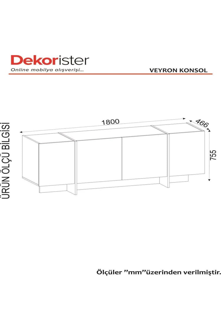 Dekorister Exclusive Veyron Konsol Kumtaşı-Traverten