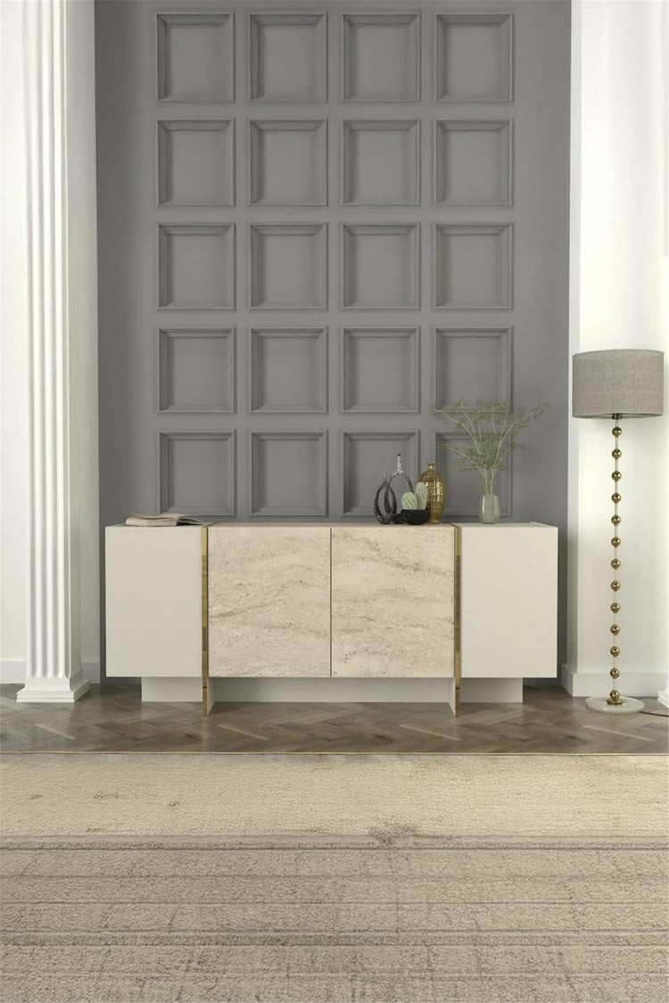 Dekorister Exclusive Veyron Konsol Kumtaşı-Traverten