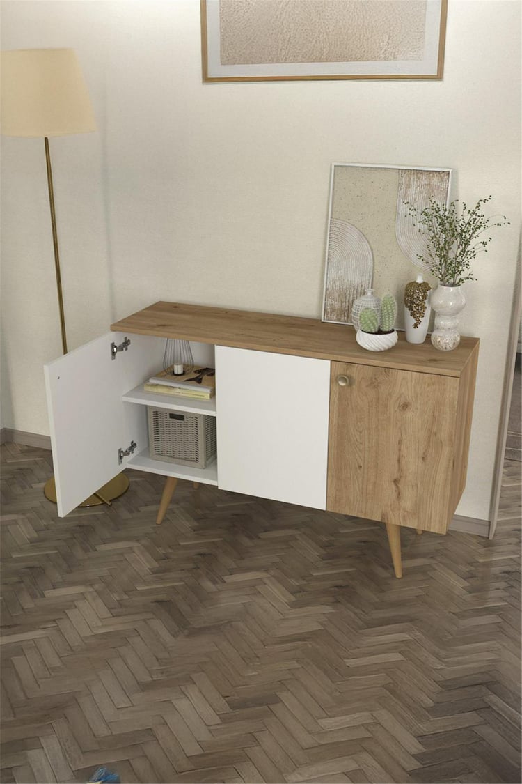 Dekorister Geo Konsol Beyaz - Sepet