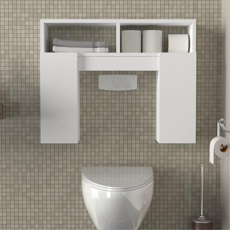 Dekorister Geronimo Klozet Dolabı Banyo Dolabı Beyaz