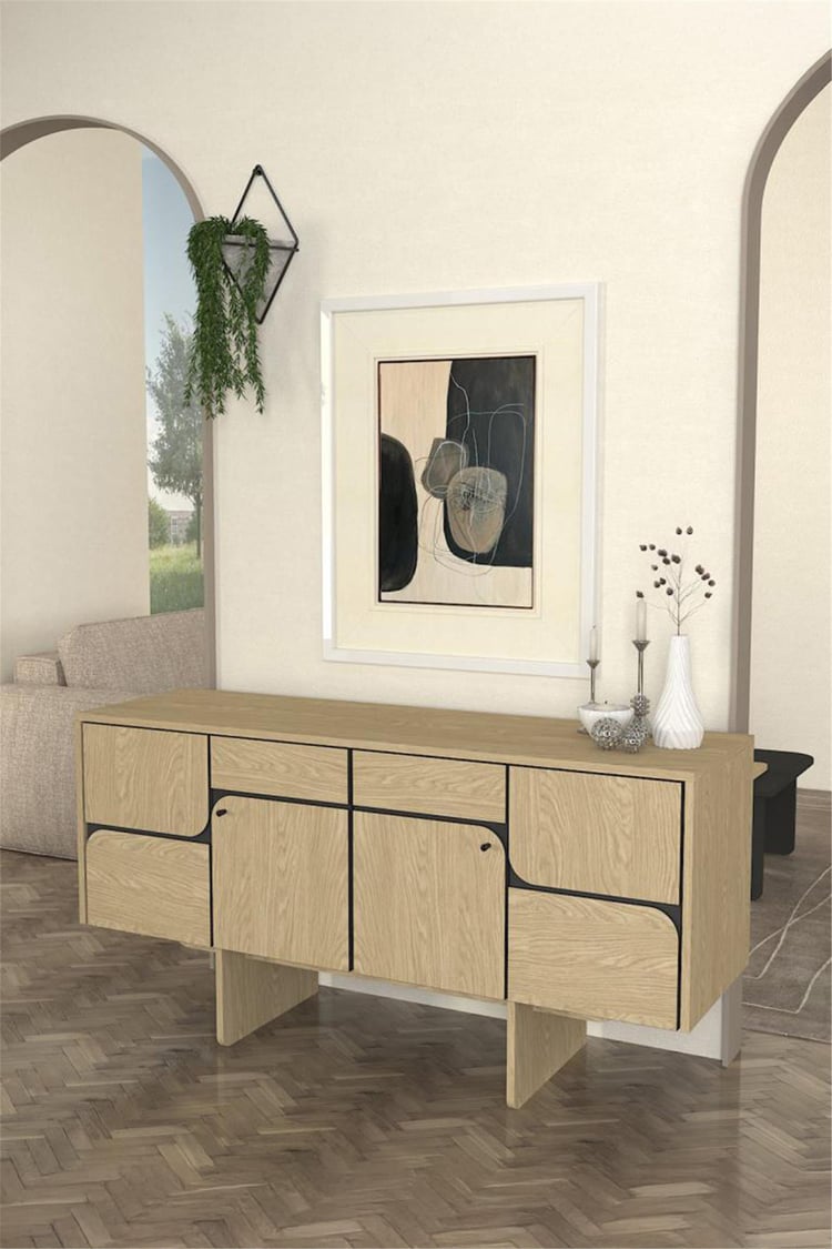 Dekorister Lava Konsol Rota - Antrasit 150cm