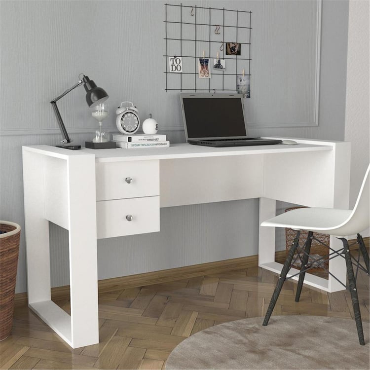 Dekorister Lord Çalışma Masası Beyaz  160 cm