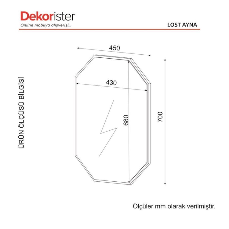 Dekorister Lost Ayna Ceviz