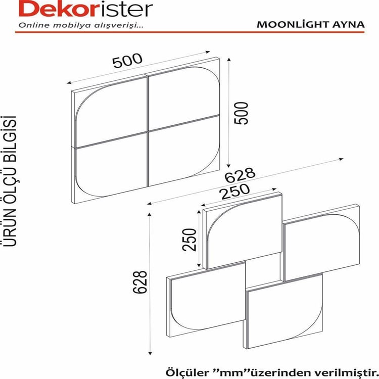 Dekorister Moonlight Ayna