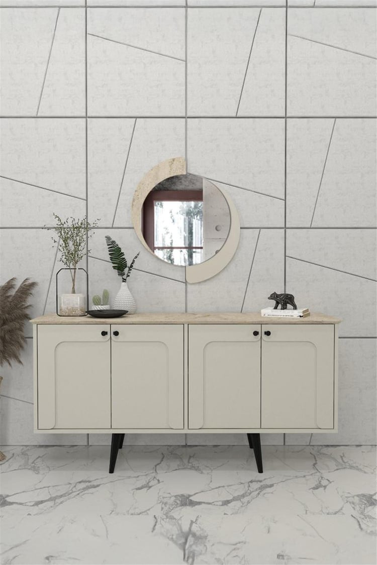 Dekorister Sevilla Ayna Kumtaşı - Traverten