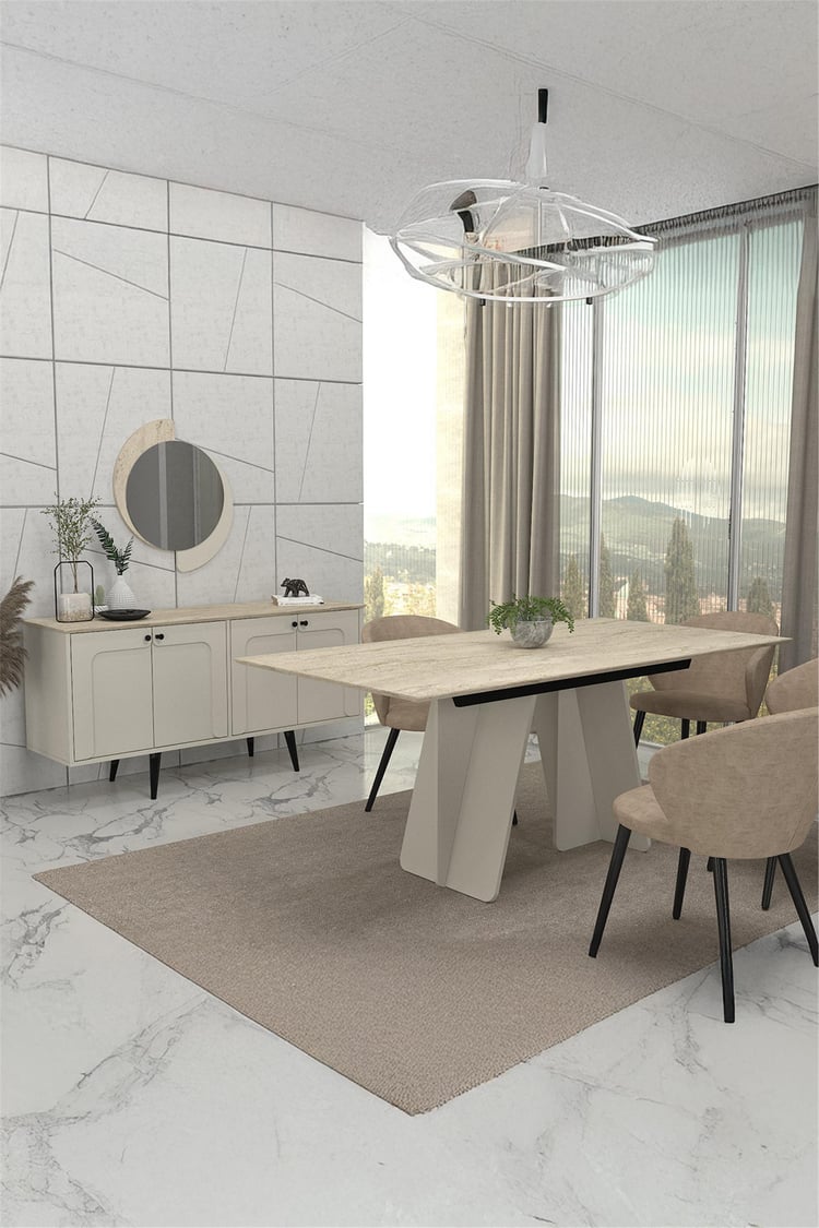 Dekorister Sevilla Konsol Kumtaşı - Traverten 150cm