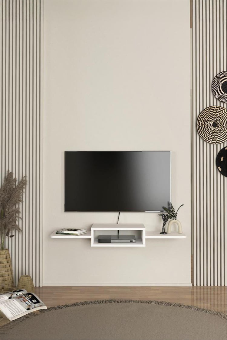 Dekorister Toby Tv Sehpası Beyaz 115 cm