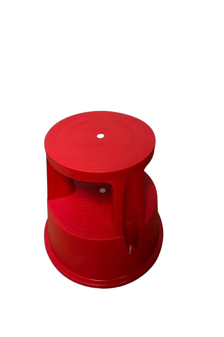 Dıseno ZN 10005 Basamaklı Kaymaz Tabure Kırmızı