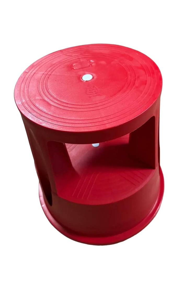 Dıseno ZN 10005 Basamaklı Kaymaz Tabure Kırmızı