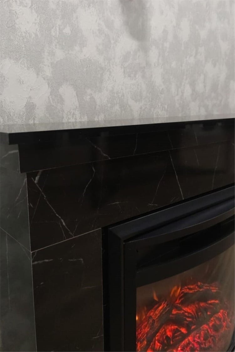 DLC Ceningan Mermer Desen Ses Efektli Bluetooth'lu Elektrikli Şömine 2613l (DLC1165S)