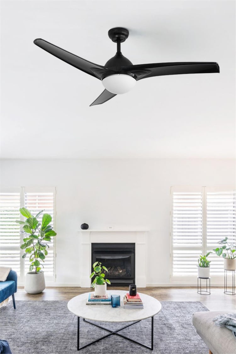 DLC Favonıo Led Tavan Vantilatörü Siyah 132 Cm (DCF-W186S)