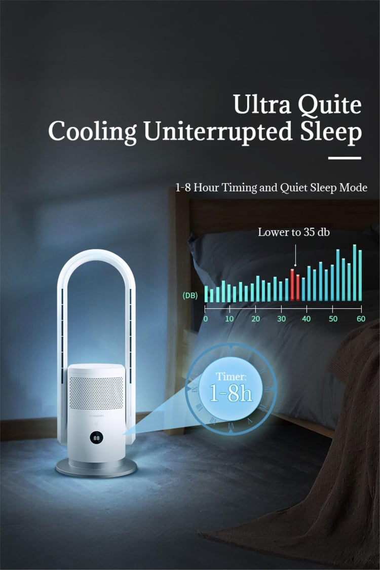 DLC Hava Temizleme Cihazı Sıcak Soğuk Akıllı Wifi Sistem 35 Watt Soğuk 2000 Watt Sıcak Fanlı (SKJ-CR026H)