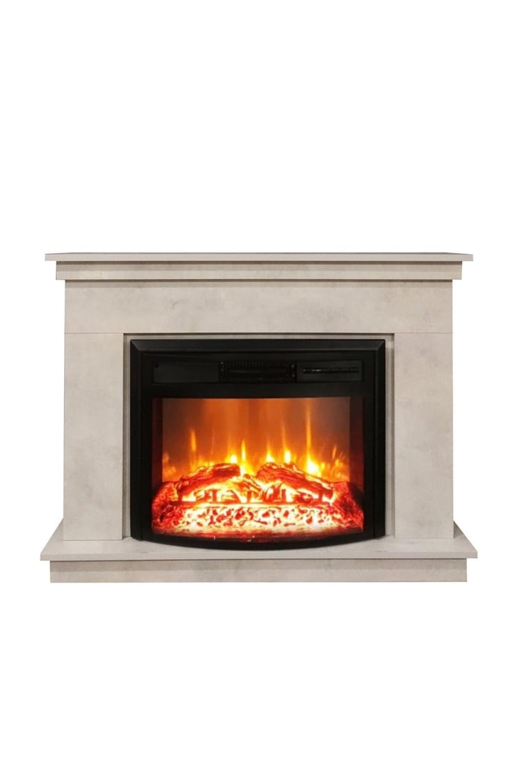 DLC Lembongan Retro Beton Desen Elektrikli Şömine 1800W 2613l (DLC1164)