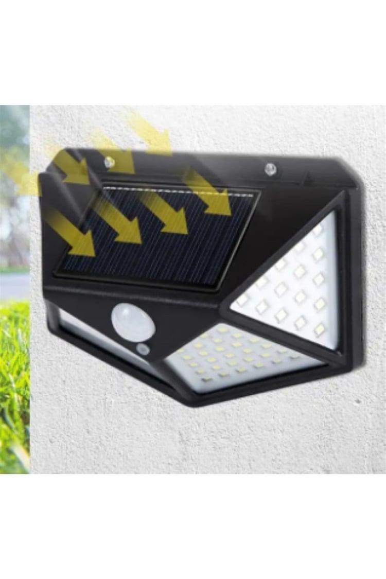 DLC Solar Panel Sensörlü 100 Led Duvar Apliği (OS070)