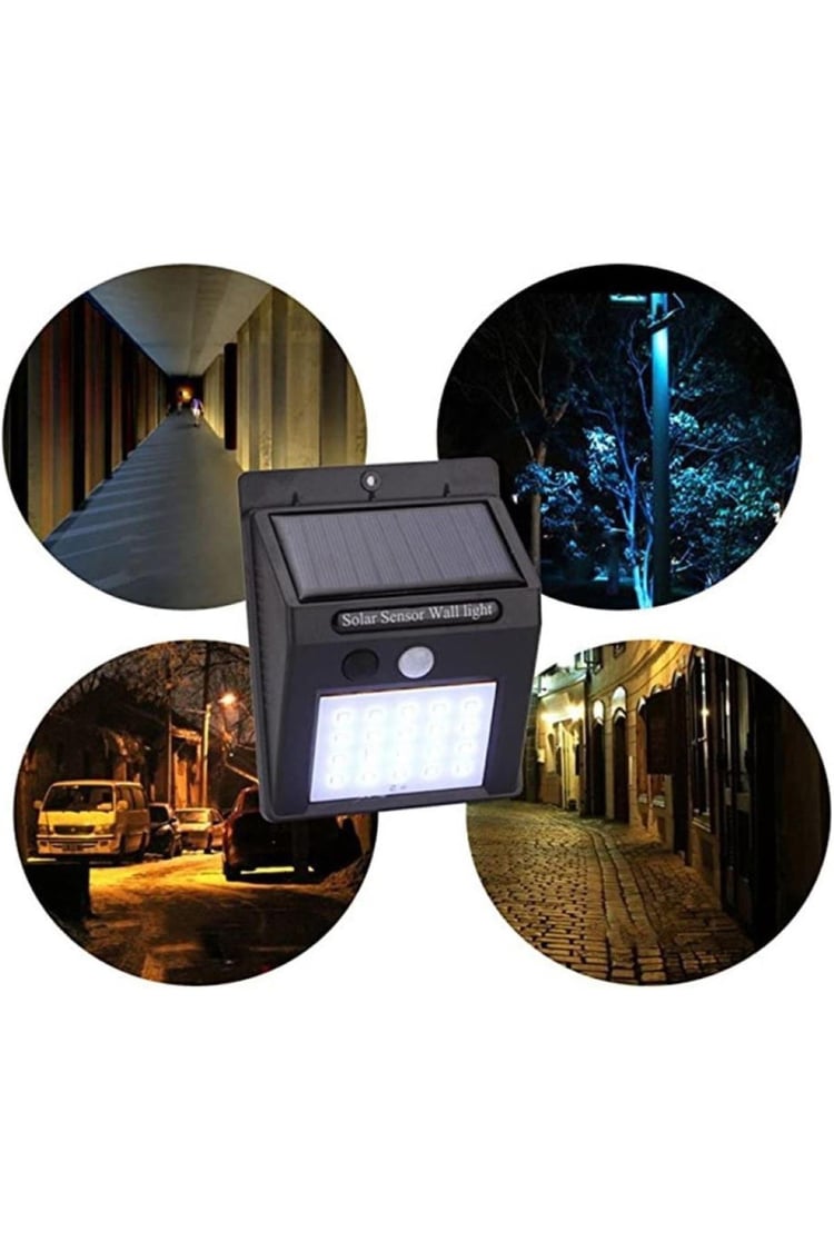 DLC Solar Panel Sensörlü 20 Led Duvar Apliği (OS022SMD1)