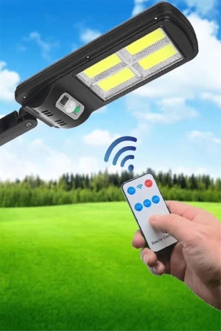 DLC Solar Panel Sensörlü 320 Led Kumandalı Sokak Lambası (LK3395)