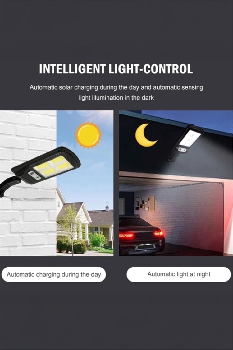 DLC Solar Panel Sensörlü 320 Led Kumandalı Sokak Lambası (LK3395)