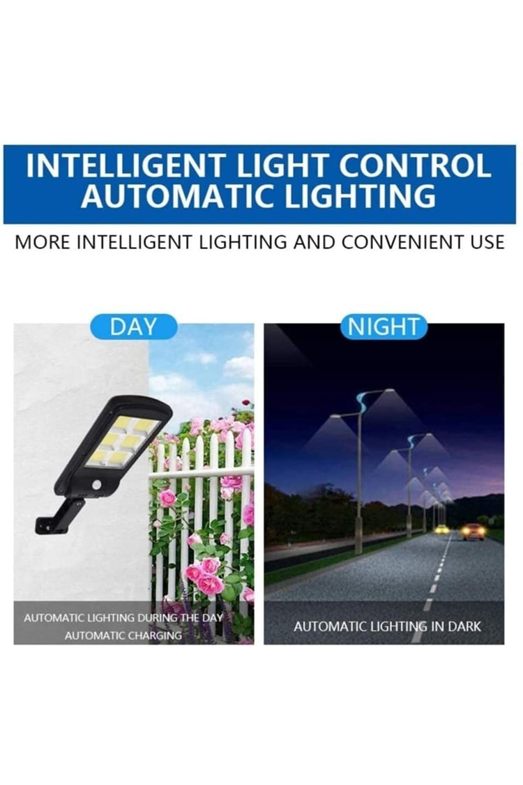 DLC Solar Panel Sensörlü 320 Led Kumandalı Sokak Lambası (LK3395)