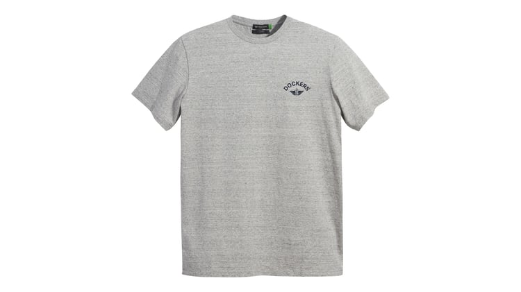 Dockers A110301310 25G Grey Erkek Grafık Logo Slım T-Shırt