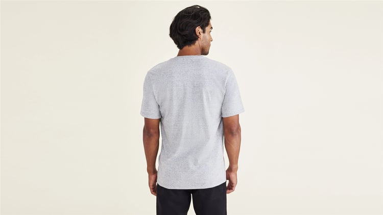 Dockers A110301310 25G Grey Erkek Grafık Logo Slım T-Shırt