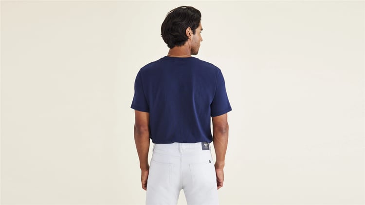 Dockers A110301320 400 Blue Erkek Grafık Logo Slım T-Shırt