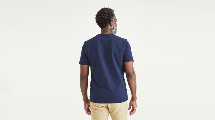 Dockers A314300030 400 Blue Erkek Bısıklet Yaka Slım T-Shırt