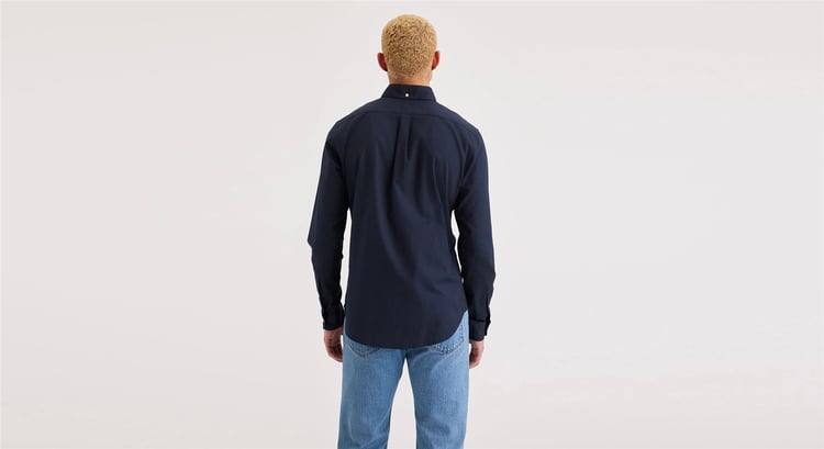 Dockers A881600030 400 Blue Erkek Oxford Slım Fıt Gomlek