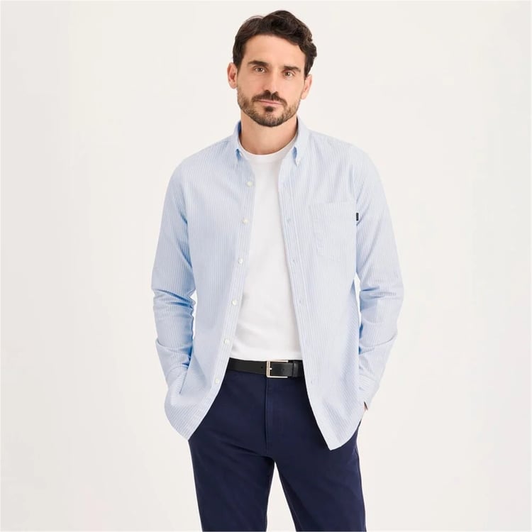 Dockers A881600110 400 Blue Erkek Oxford Slım Fıt Gomlek