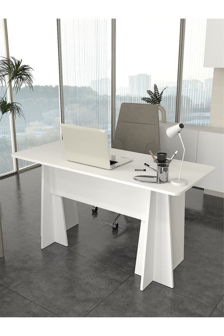 Dorpek Kula Yönetici Ofis Masası Çalışma Masası Beyaz