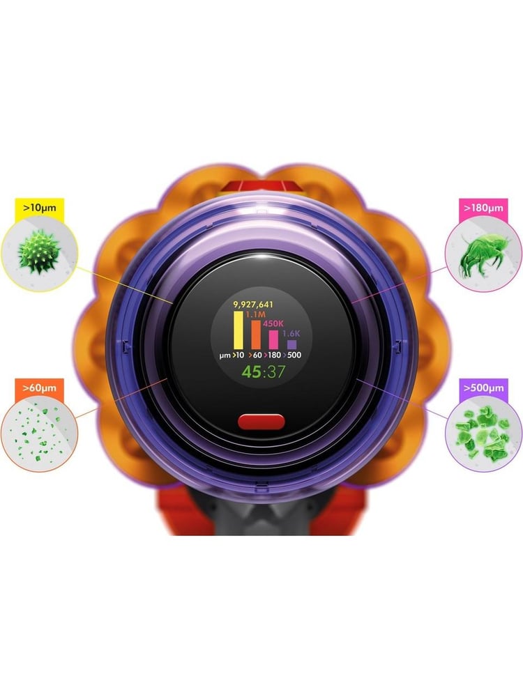 Dyson V12 Detect Slim Absolute Kablosuz Şarjlı Dikey Süpürge Sarı Nikel
