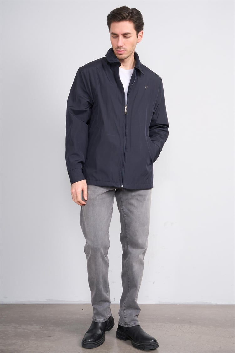 Ertan 800 Lacivert Erkek Safari Bondit Kaban