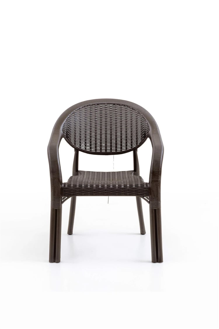 Evdemo Bamboo 2'li Rattan Sandalye Kahve