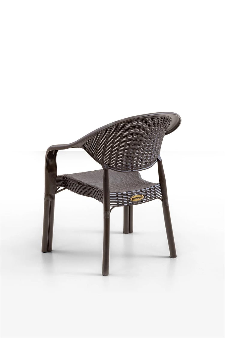 Evdemo Bamboo 4'lü Rattan Sandalye Kahve